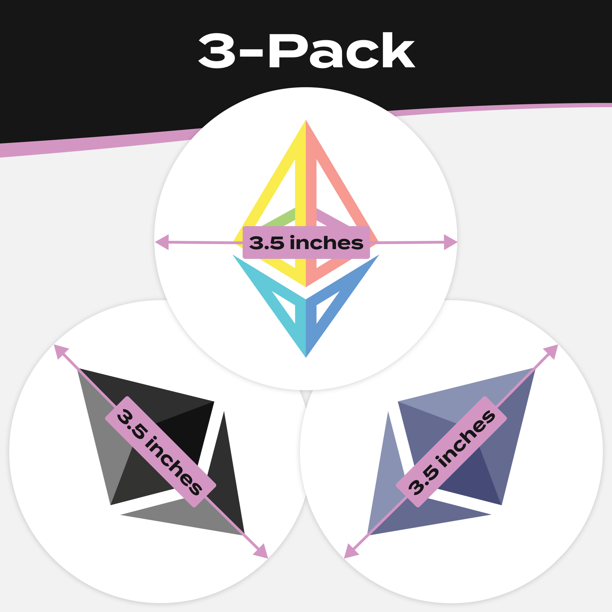 Ethereum Stickers 3 Pack 7