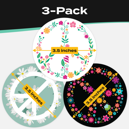 Peace Bumper Stickers 3 Pack 7