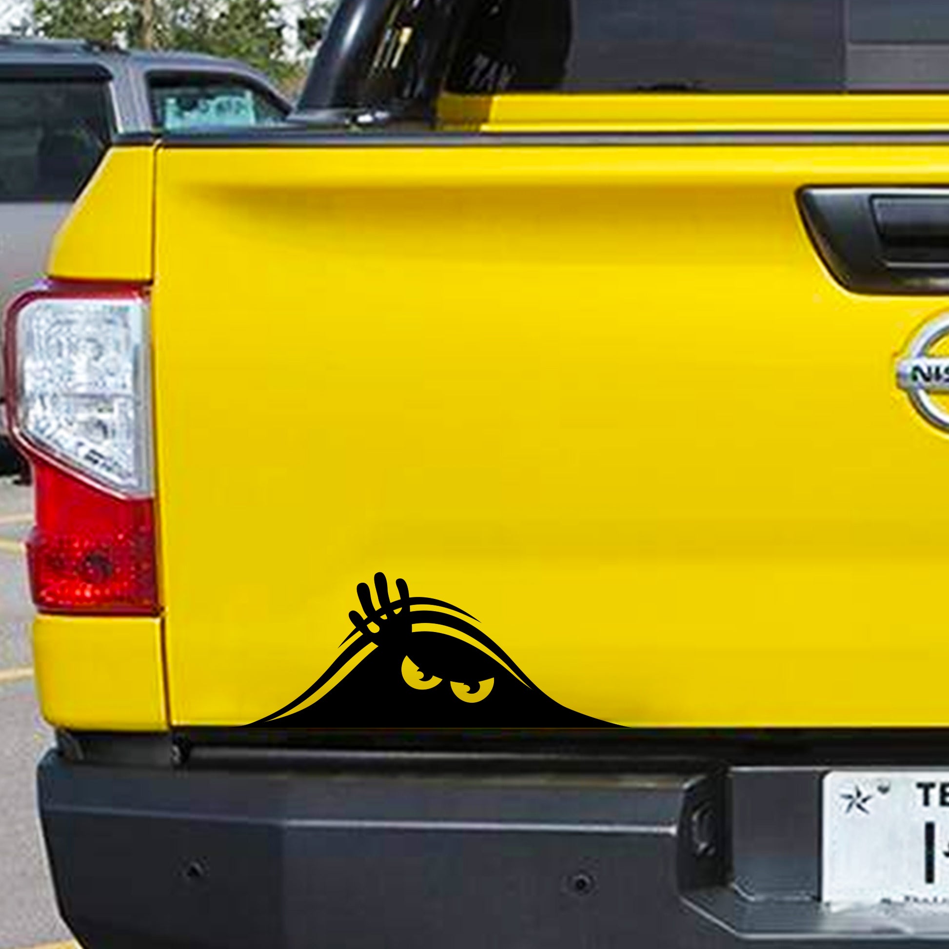 Monster Truck Cartoon Auto Car Bumper Sticker Decal