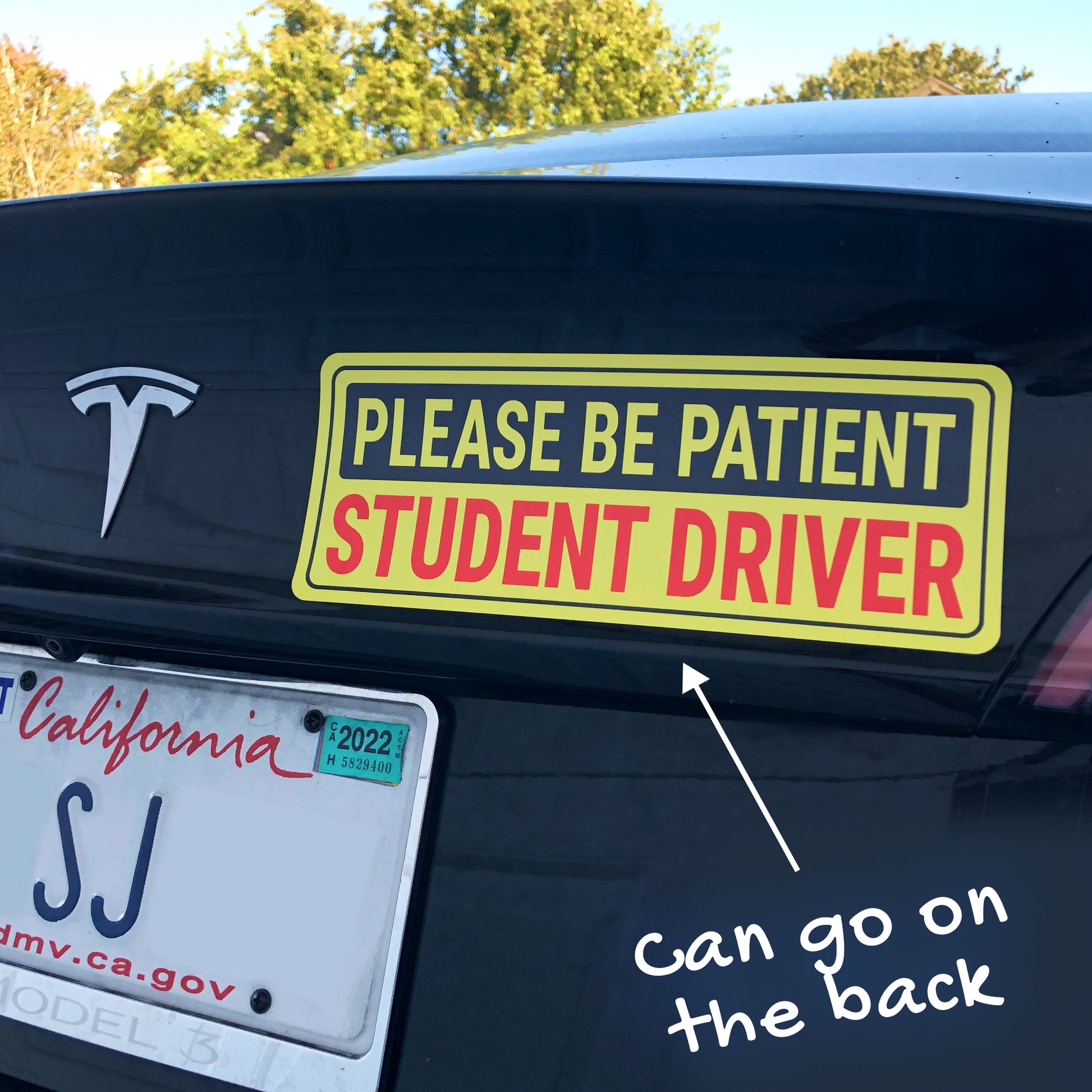 Magnet stickers incompatible with rear gate? We recently welcomed our first  child into the family and I got some magnetic stickers that say “Baby on  Board” for the cars. I can't get