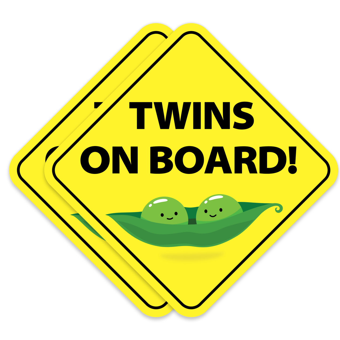 Twins On Board Two Little Peas 1